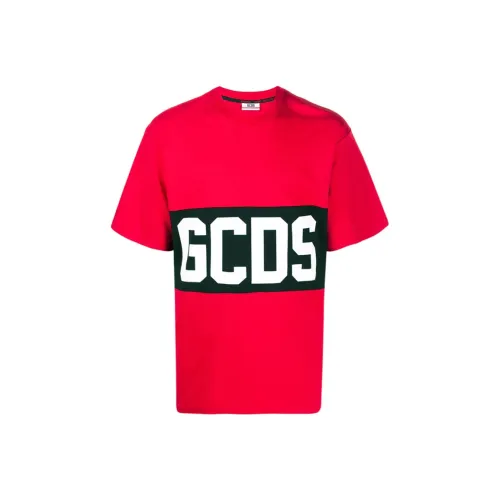 GCDS Red Men's T-Shirts GCDS Красные Мужские Футболки