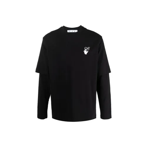 Off Белый SS20 T Рубашка Мужская Черная