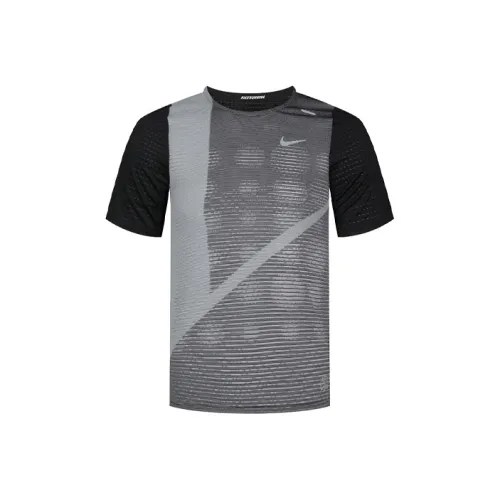 Nike Черный Серый Цвет Мужская Футболка