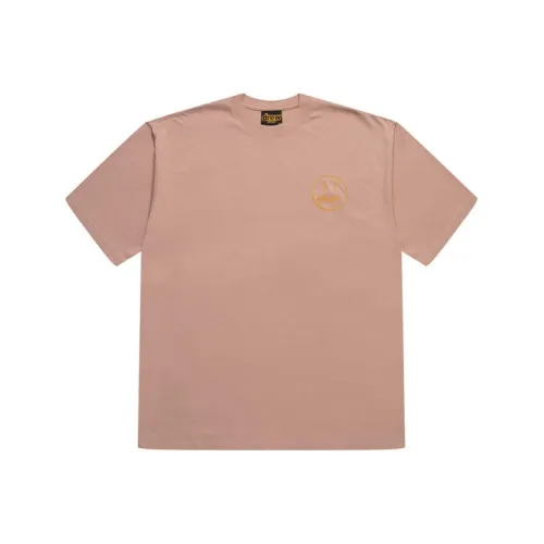 Drew House Smiley Collection Серо-розовая унисекс футболка