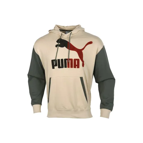 PUMA Толстовка Мужская Серый Зеленый и Коричневый Многоцветный