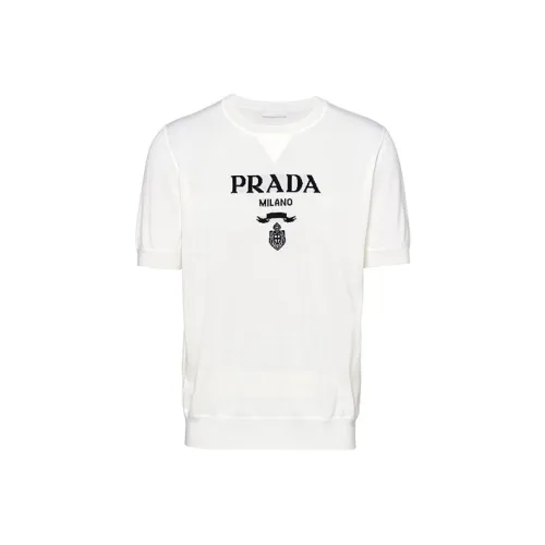 PRADA Белые Мужские T-рубашки