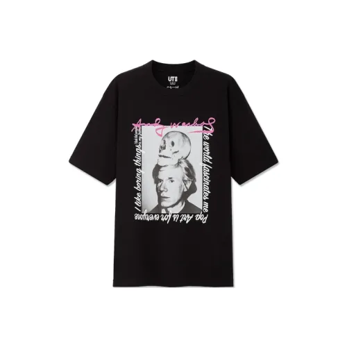 UNIQLO x Andy Warhol Рукав с оборванным плечом T-рубашка Унисекс Черный