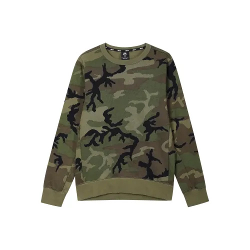 Nike Оливково-зеленый Мужской Свитшот