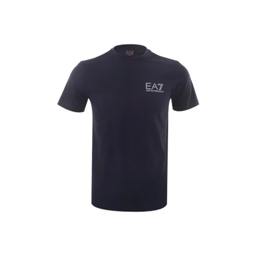 EMPORIO ARMANI EA7 Темно-синие мужские футболки T