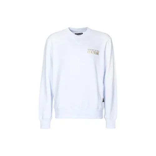 VERSACE JEANS COUTURE Светло-синие мужские свитшоты