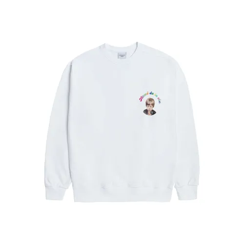 Acme De La Vie ADLV Круглый вырез Свободный крой Свитшот Унисекс Белый