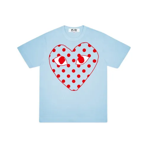 CDG Play Синий Мужской T-Рубашки