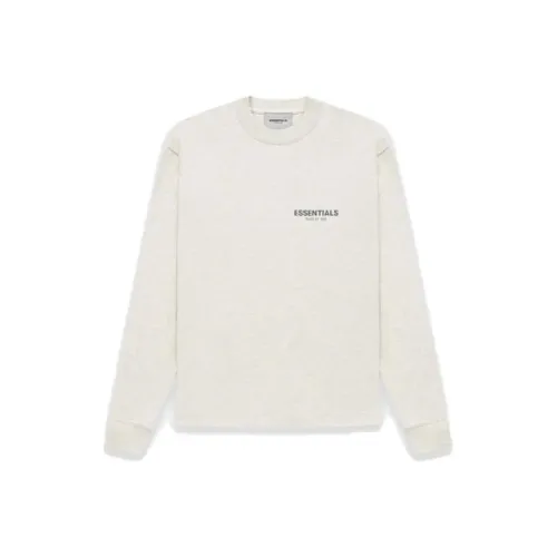 Fear Of God Essentials FW21 Рукав с спущенным плечом T-рубашка Unisex Light Овсяный