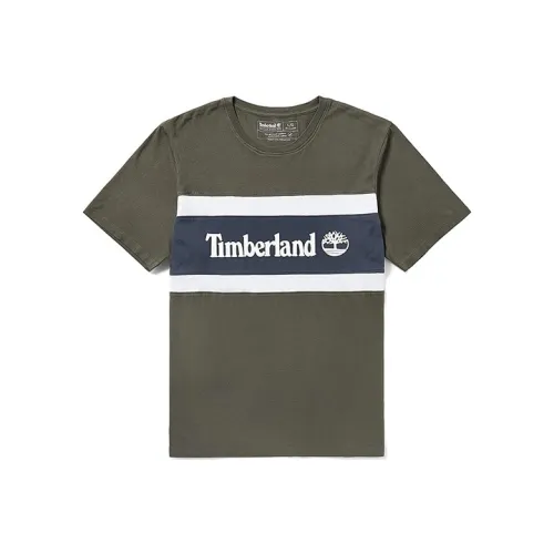 Timberland T-Shirt Мужская Армейский Зеленый