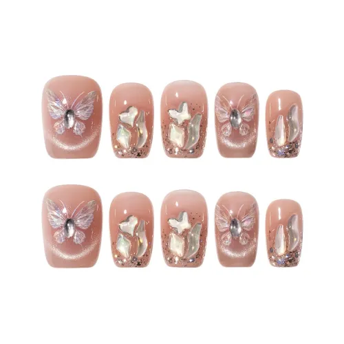 MAYCHAO Ручная работа Искусственный Ногтик Короткий ЛАДЬЯ