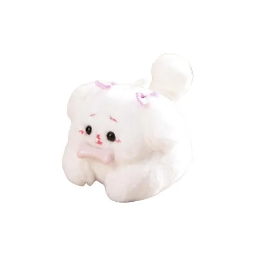 MUXIONG Милый Белый Щенок Кукла Плюшевая Подвеска 8 см Высота