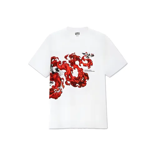 UNIQLO Белая унисекс футболка