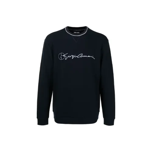 GIORGIO ARMANI Темно-синие мужские футболки T