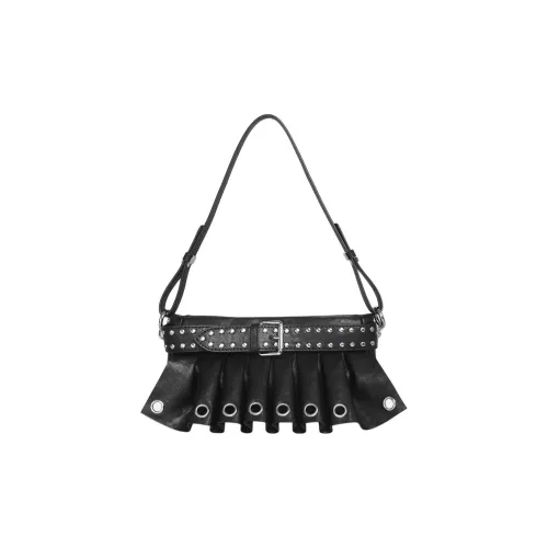 Kikawa Card Сумка через плечо из синтетической кожи среднего размера женская черная виноградный фиолетовый