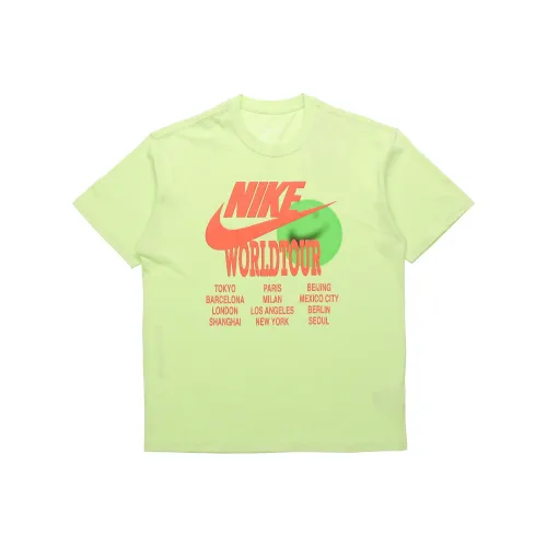 Nike Неоновый зеленый Мужской T-рубашки