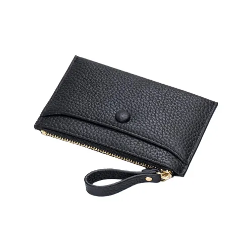 OUZIHUANG Мини кошелек из лощеной коровьей кожи унисекс разноцветный