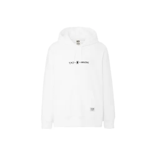 UNIQLO UNIQLO X Marvel Co Брендированная Серия Толстовка Унисекс Белый