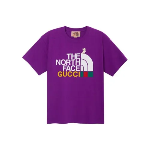 GUCCI X The North Face Фиолетовый Мужской T-Shirt