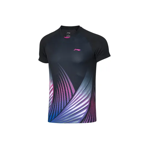 LINING Badminton Series Черные Мужские Т-Рубашки
