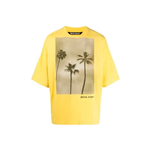 PALM ANGELS Желтые Мужские Футболки