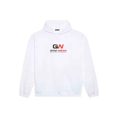 Balenciaga Свитшот Стандартный крой Мужской Белый