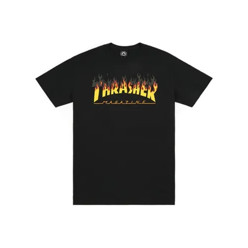 Thrasher T-Shirt US Version Unisex Black Т-Рубашка Thrasher US Version Унисекс Черная