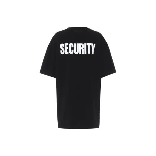 Vetements Черная унисекс футболка
