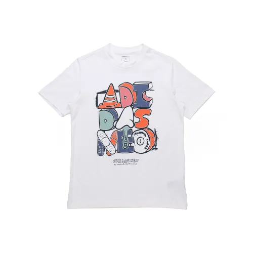 ADIDAS NEO Белый Мужской T-Рубашки