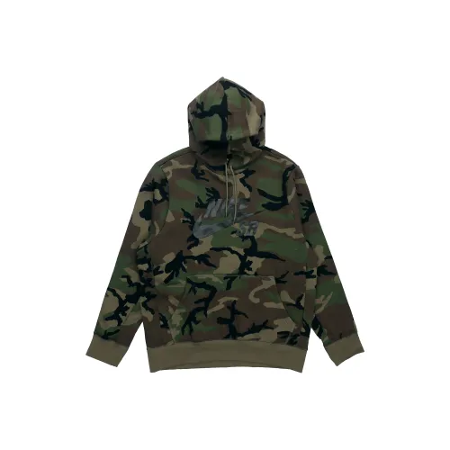 Nike Оливково-зеленый Мужской Свитшот