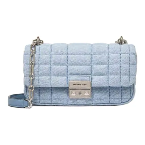 MICHAEL KORS Tribeca Ткань Сумка через плечо Маленькая Женская Светло-Синяя