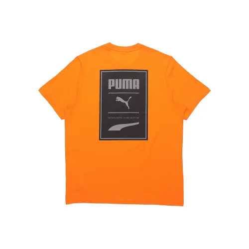PUMA Ярко-оранжевая мужская футболка