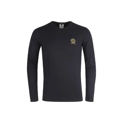 VERSACE Мужские черные T-рубашки
