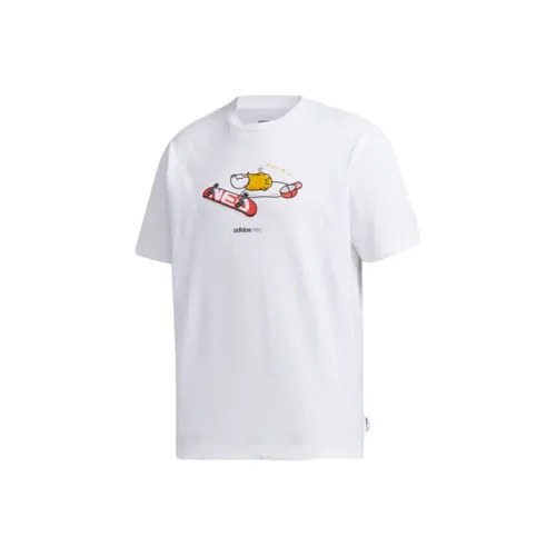 ADIDAS NEO Белый Мужской T-Рубашки