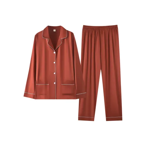 WUSE Апельсин Женские Пижамные Комплекты