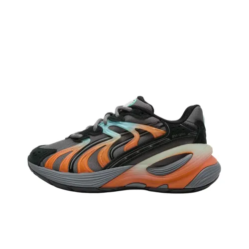 PUMA Inverse Fission Low Топ Kids Lifestyle Shoes Серый черный Подростки