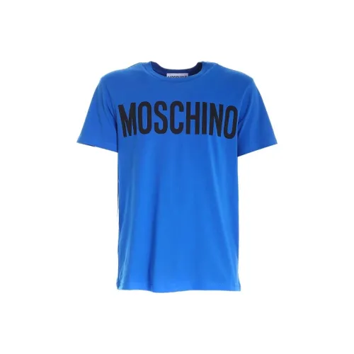 MOSCHINO Мужские синие футболки