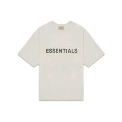 Fear Of God Essentials SS20 Рукав с спущенным плечом T-рубашка Мужская Овсяный