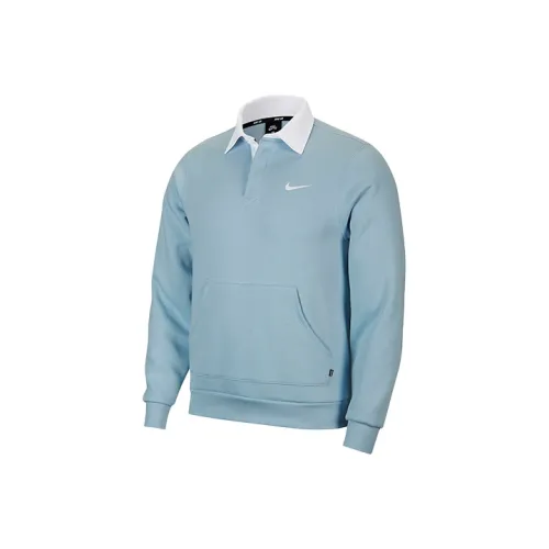 Nike Толстовка Мужская Светло-Синяя