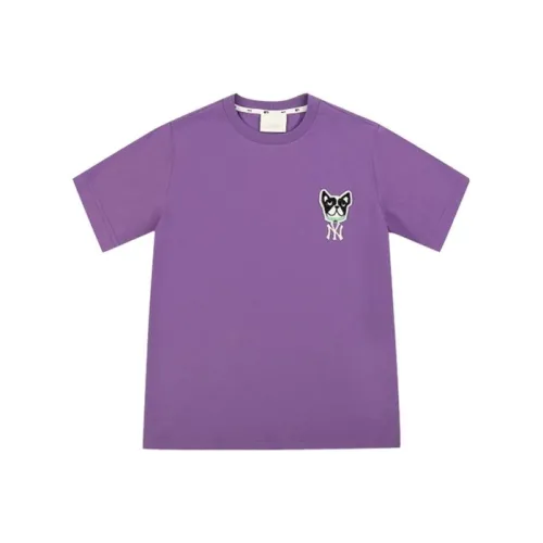 Mlb Base Logo Нью-Йорк Янкис T-Shirt Унисекс Фиолетовый