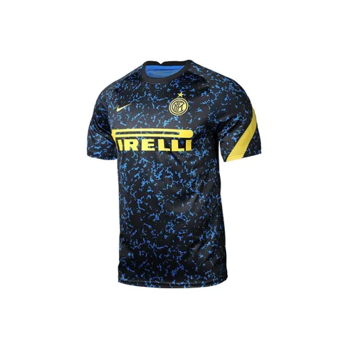 Nike Синий Черный Мужской T-Рубашки