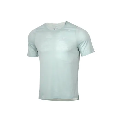 Nike Бег Т-Рубашка Мужская Светло-Зеленая