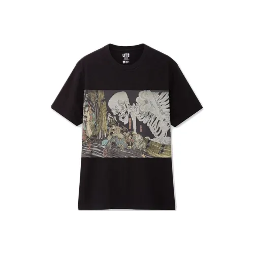 UNIQLO Черная унисекс футболка