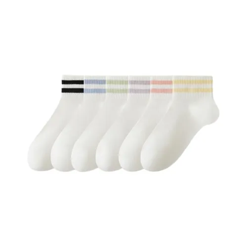 Носки Lan Miao Crew женские упаковка из 6 пар