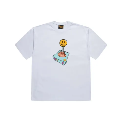 Drew House Smiley Collection Joystick SS Tee Белый T Рубашка Унисекс Белый