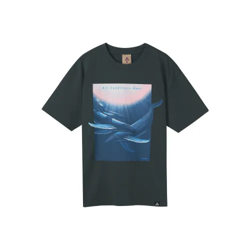 nike Черный Серый Цвет Мужская Футболка