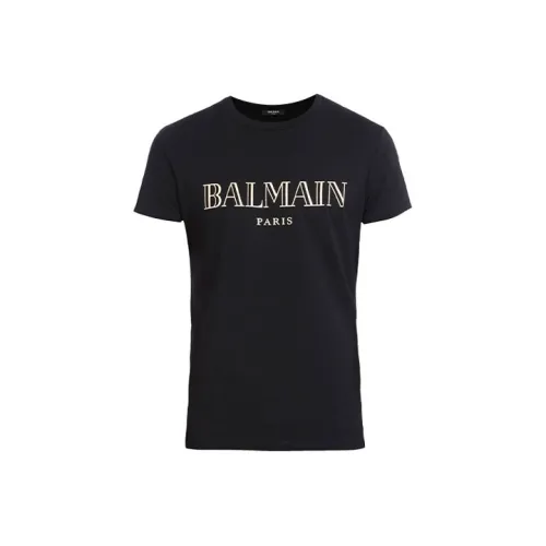 BALMAIN Мужские черные T-рубашки