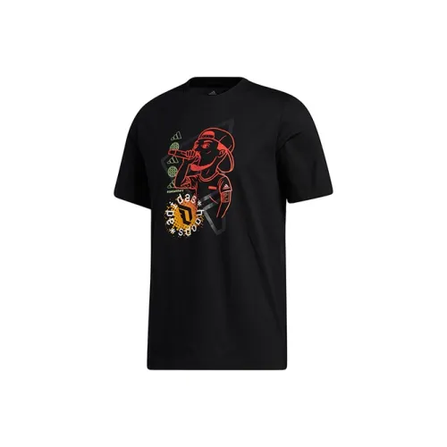 Adidas Мужские черные футболки