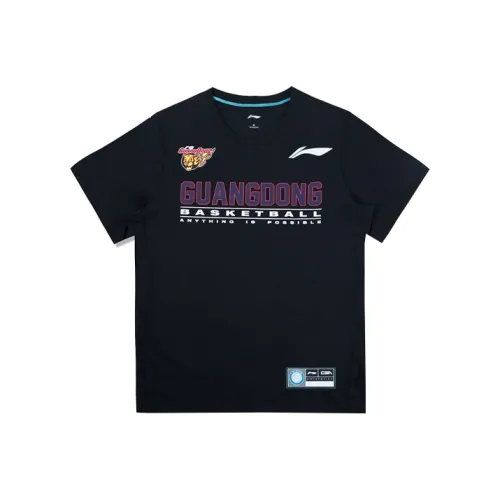 LINING CBA Collection Professional Basketball Collection Т-рубашка Мужская Черная