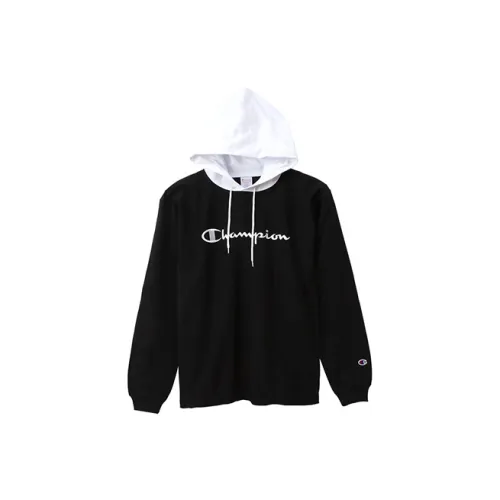 Champion Черный/Белый Мужские Толстовки